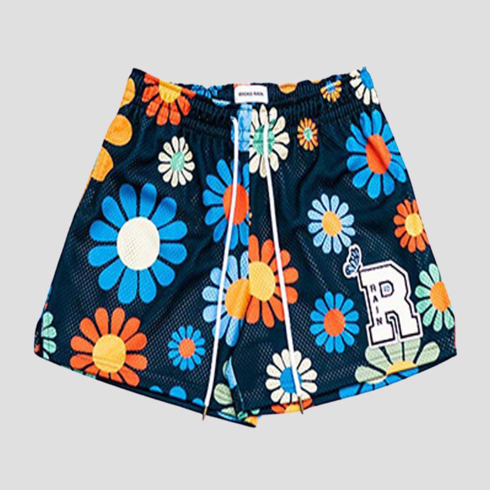 Urban-inspired quick-dry shorts with floral design.