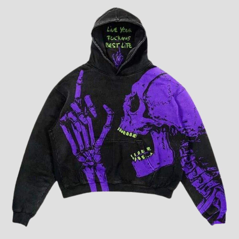 Graphic Print Hooded Sweatshirt