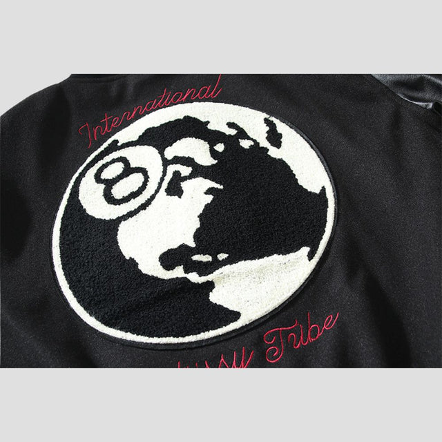 Elevate your streetwear game with this unisex wool jacket featuring a stand collar.