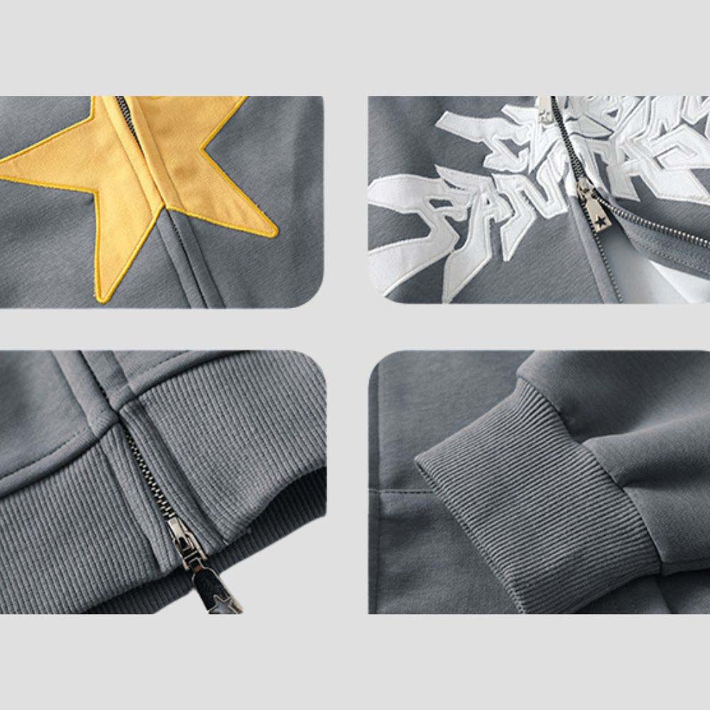 Fashionable hoodie with street and hip-hop vibes