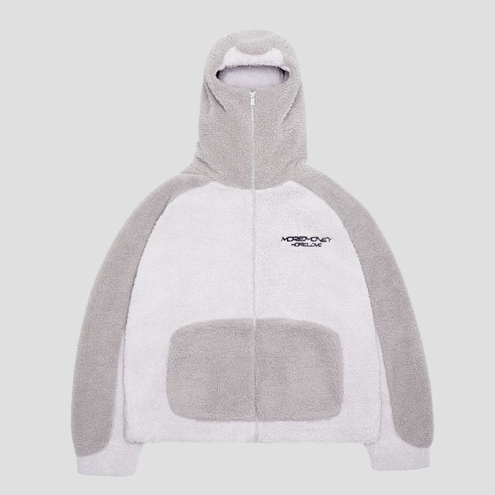 Loose-Fit Casual Sherpa Jacket