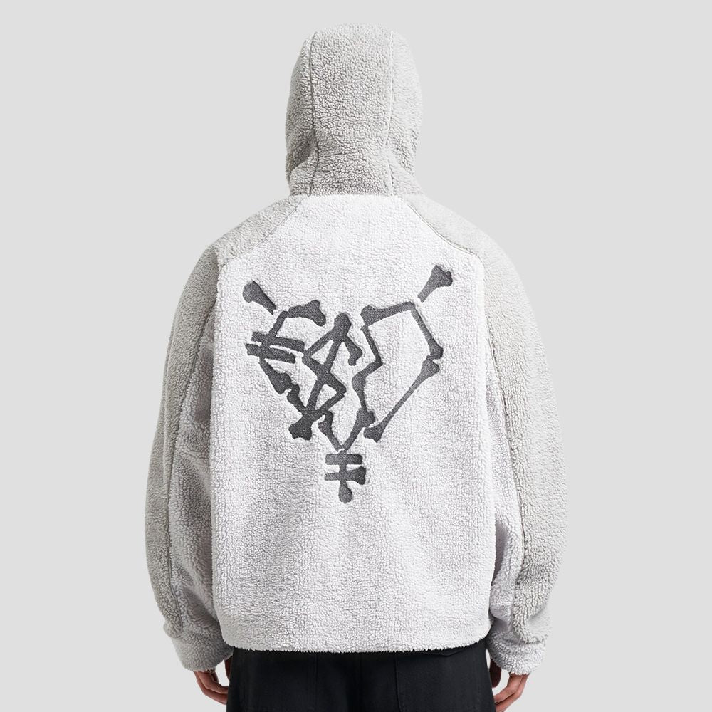 Loose-Fit Casual Sherpa Jacket