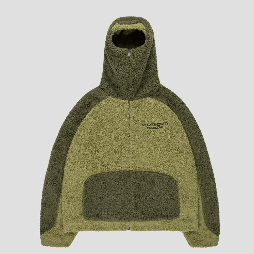 Loose-Fit Casual Sherpa Jacket