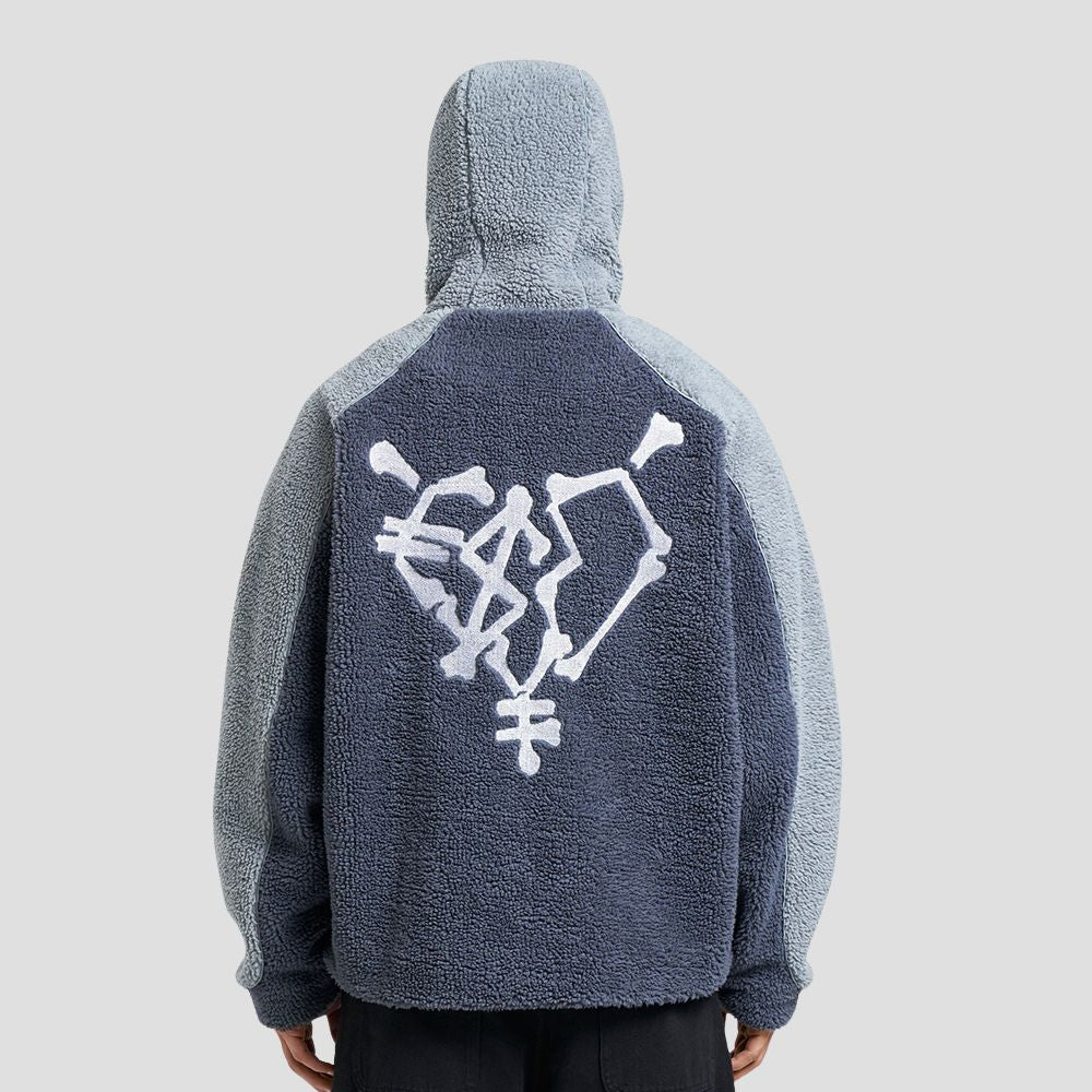 Loose-Fit Casual Sherpa Jacket