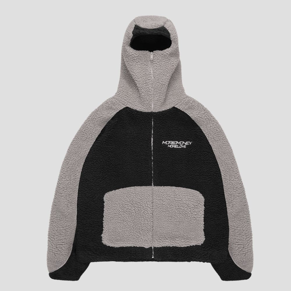 Loose-Fit Casual Sherpa Jacket