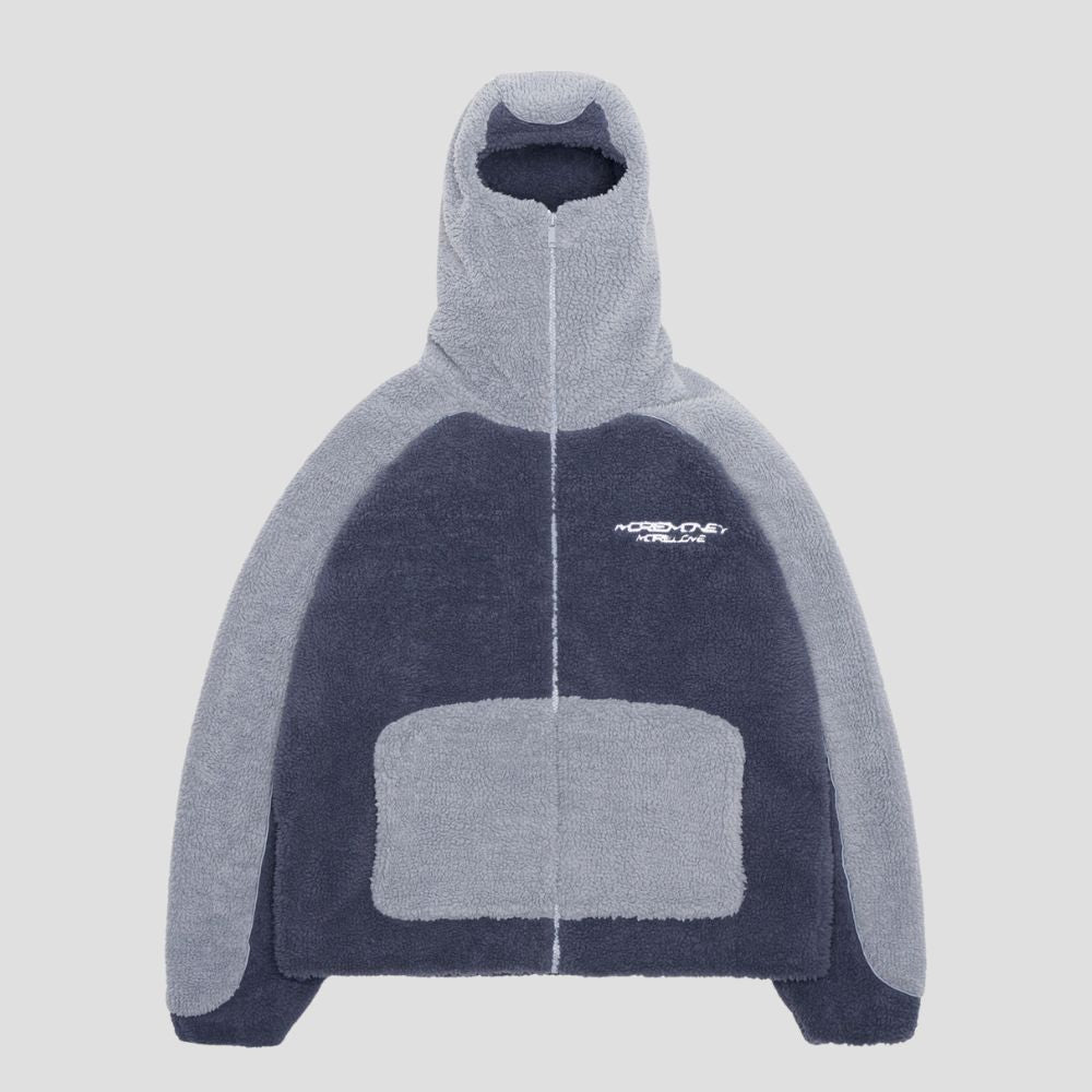 Loose-Fit Casual Sherpa Jacket