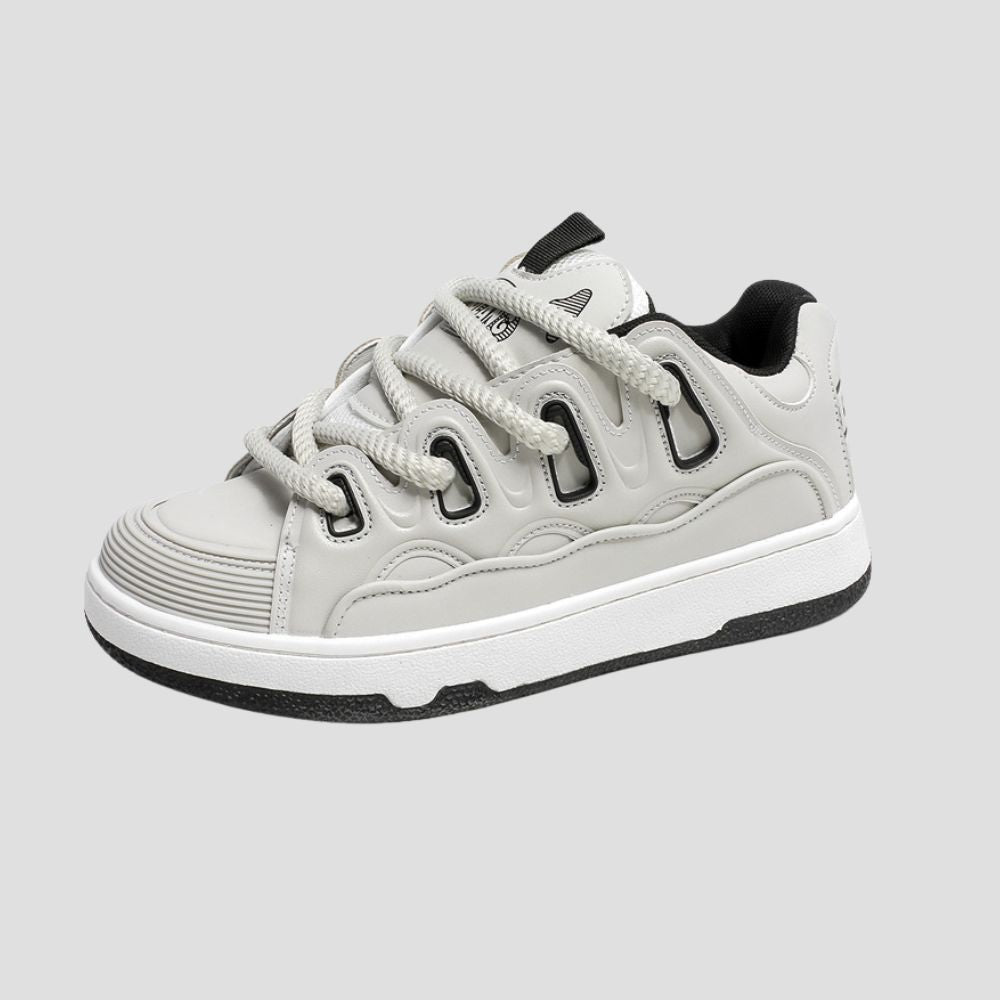 Side view of Low-Top Platform Loafers showcasing the thick platform sole