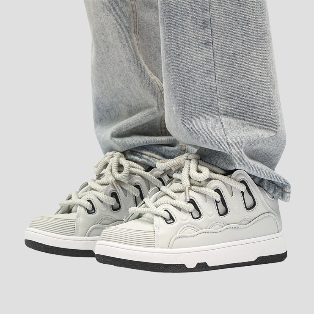 Lifestyle shot of Low-Top Platform Loafers paired with casual wear