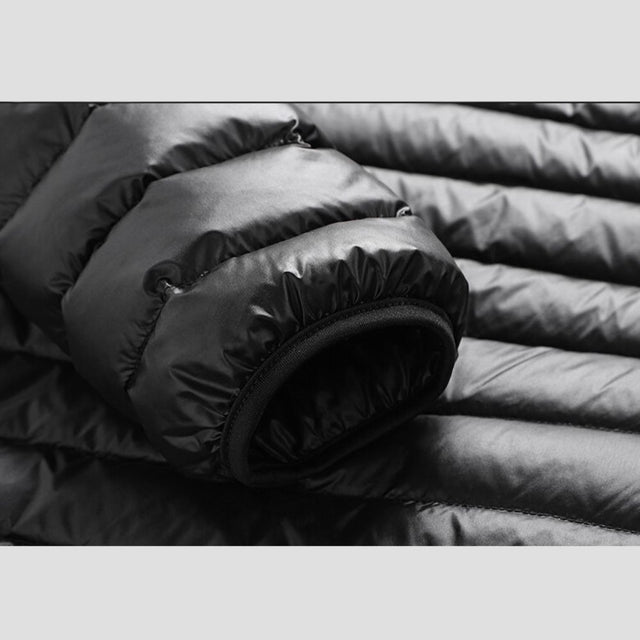 Model wearing the Plus-Size Oversized Down Jacket casually, showing off its stylish, comfortable fit.