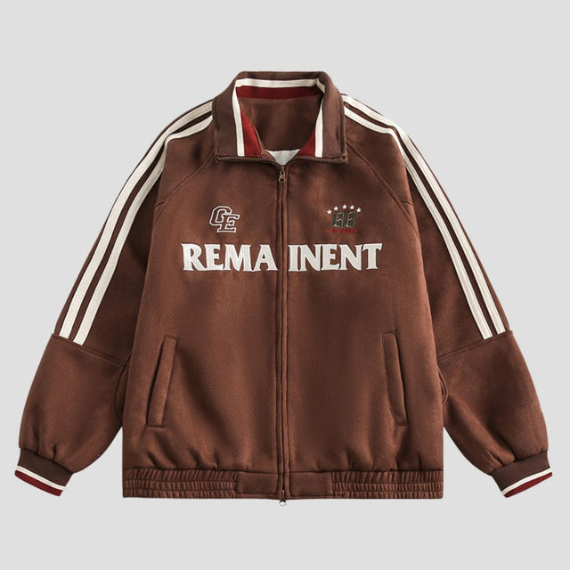 Vintage colorblock jacket with retro design for casual wear