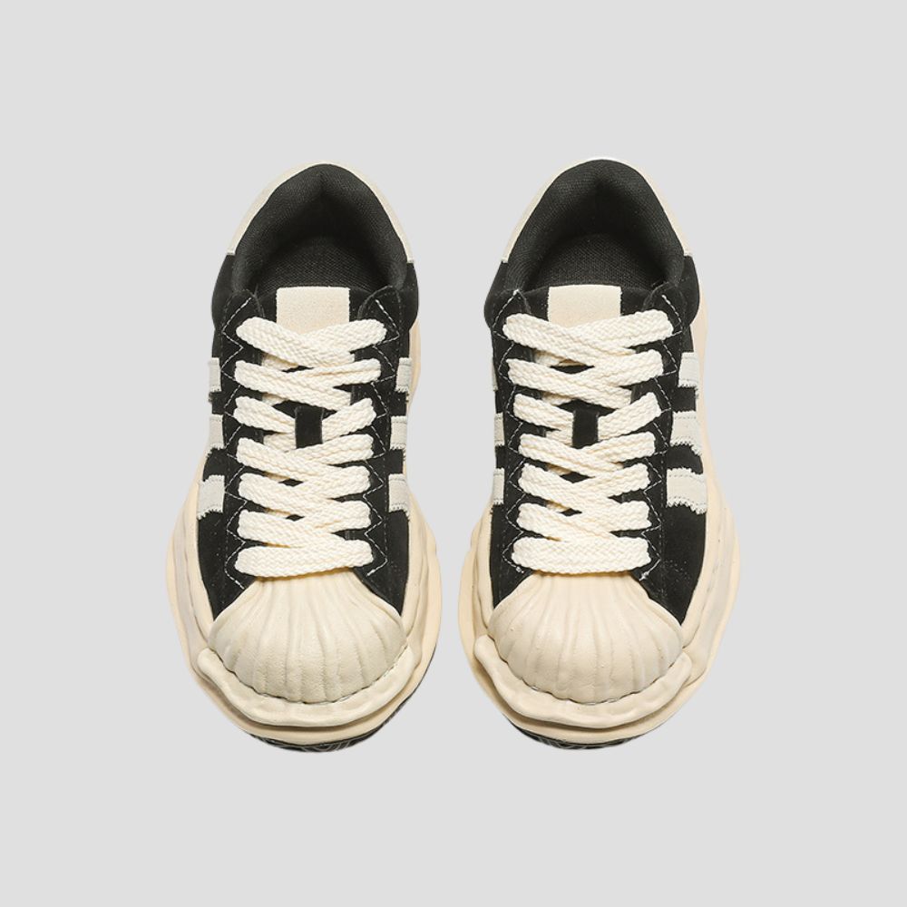 Close-up of the secure lacing system, ensuring a perfect fit and comfortable wear