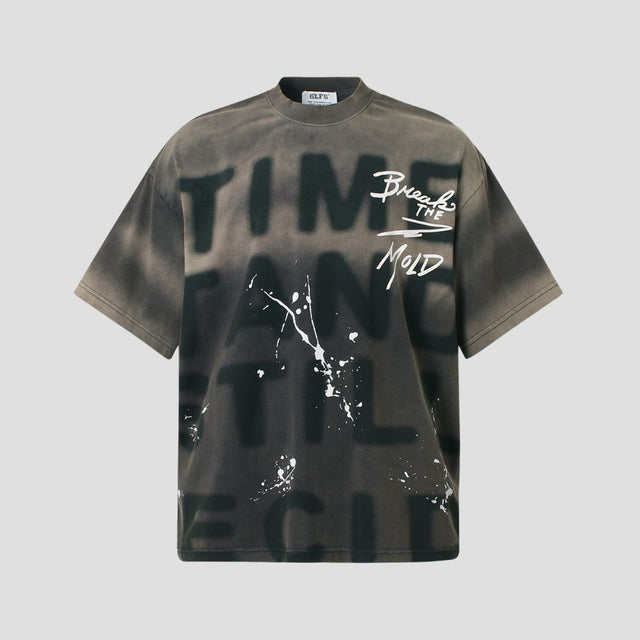 Übergroßes T-Shirt mit Graffiti-Print