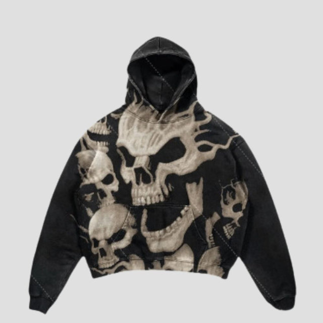 Skull Print Hoodie