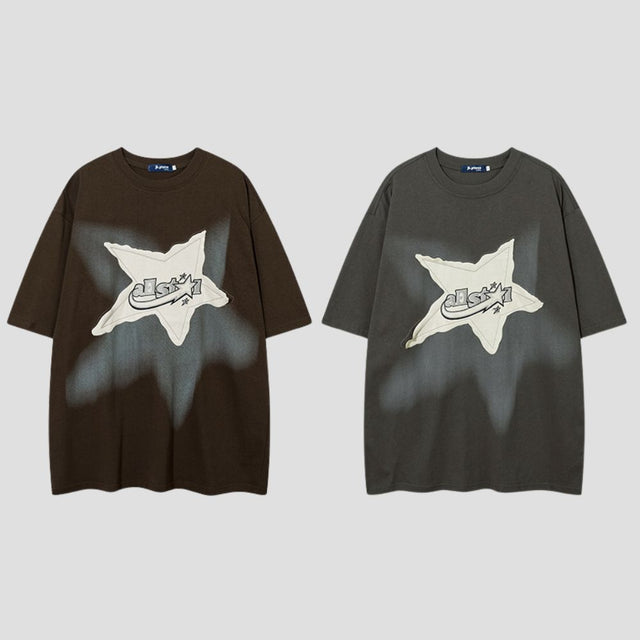 Star Patch T-Shirt - Unisex