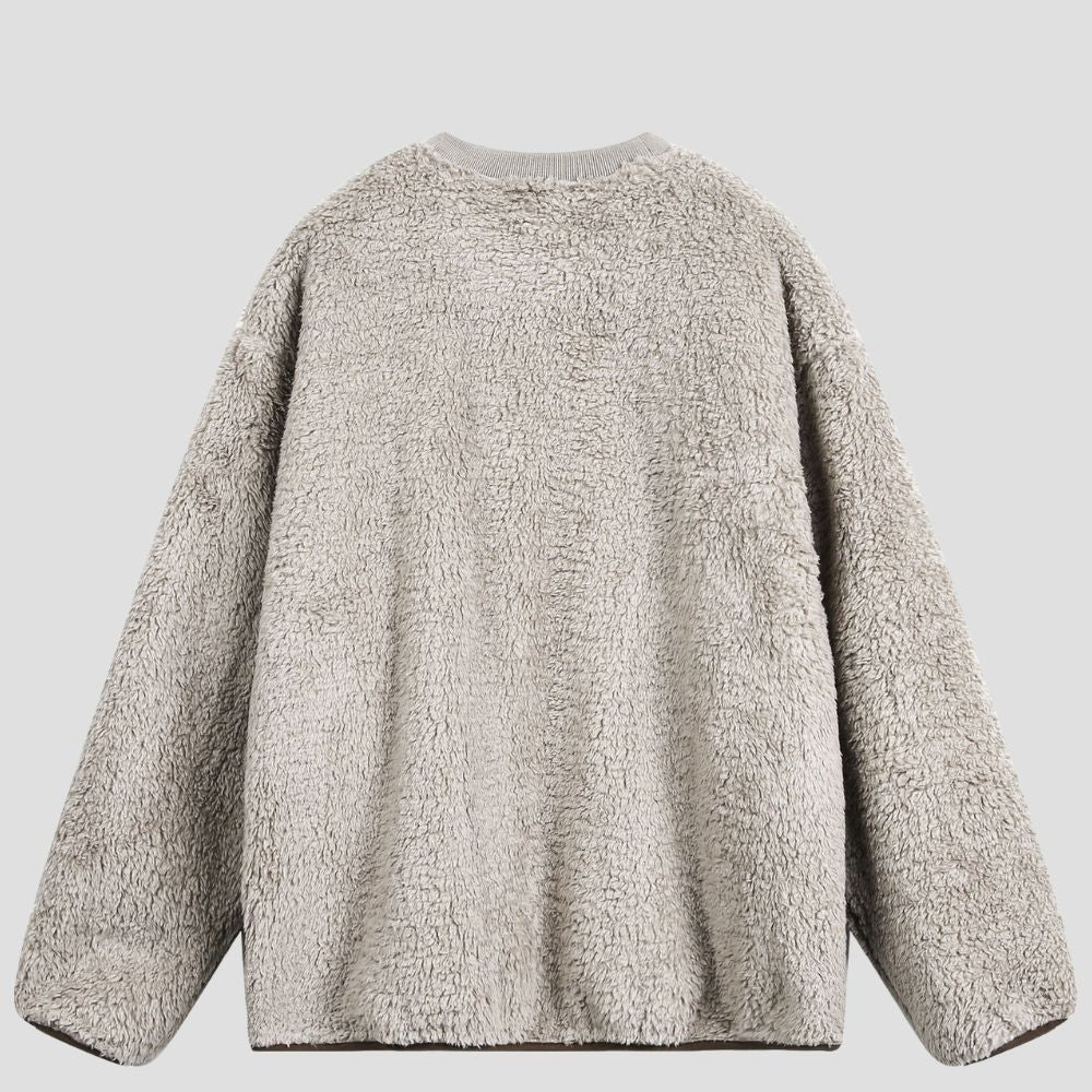 Techwear Patchwork Crewneck Sweatshirt