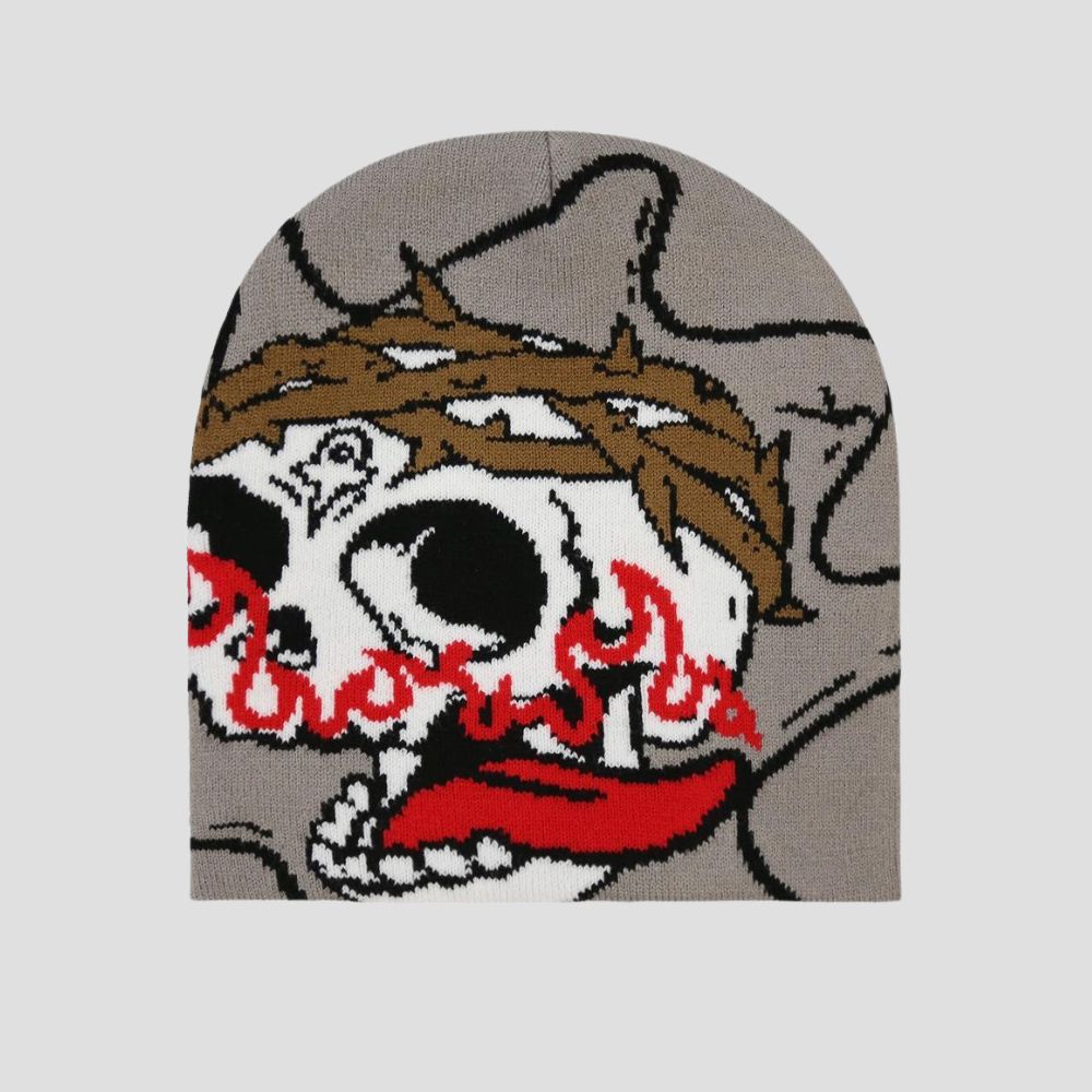 Trendy Cartoon Pattern Knit Beanie