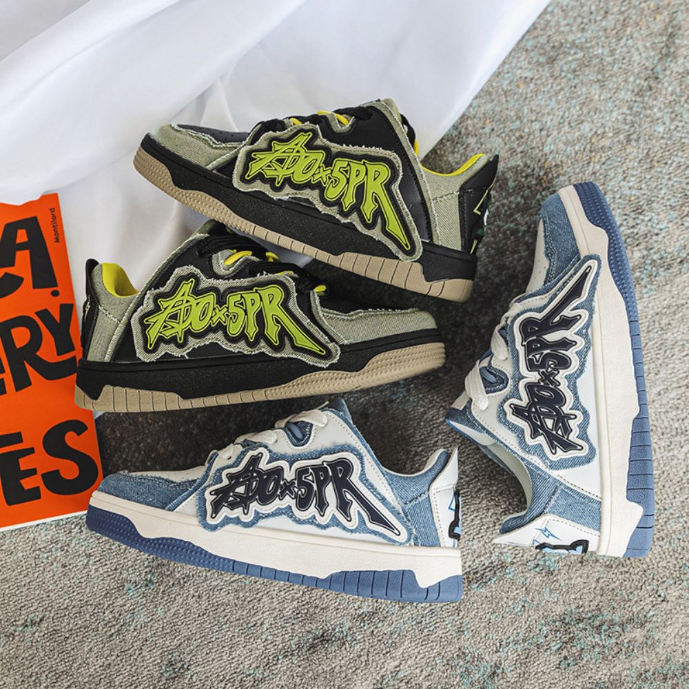 Wear-resistant hip-hop inspired sneakers