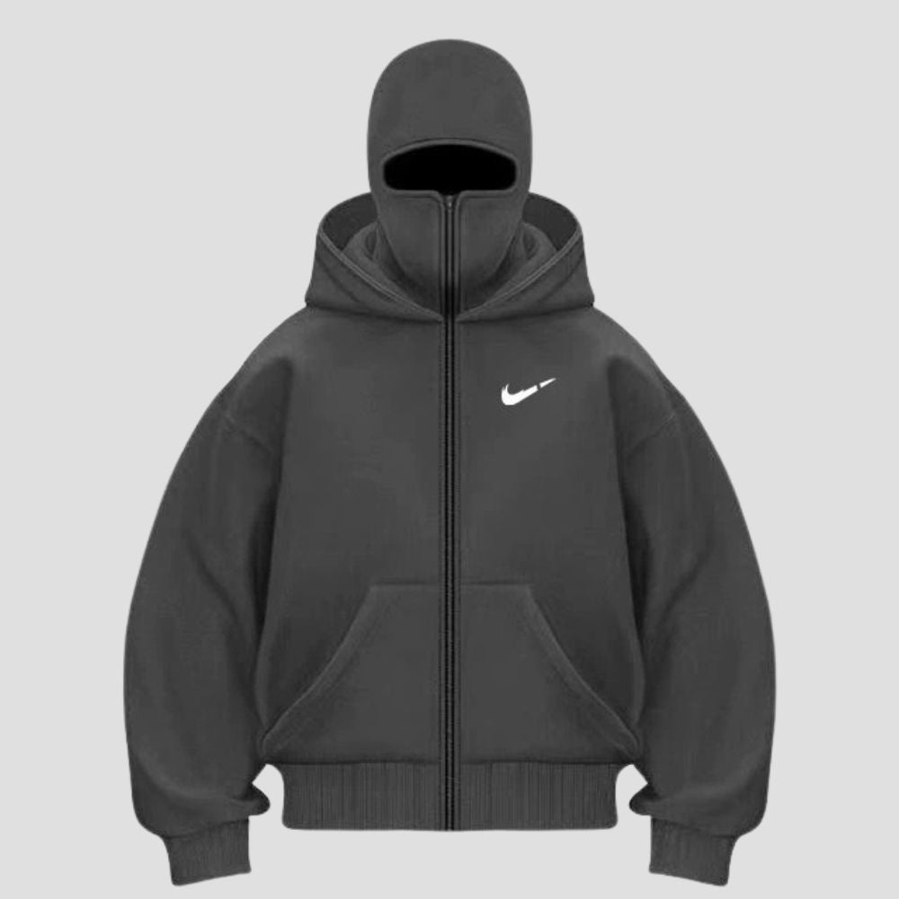Unique Double-Hood Zipper Hoodie