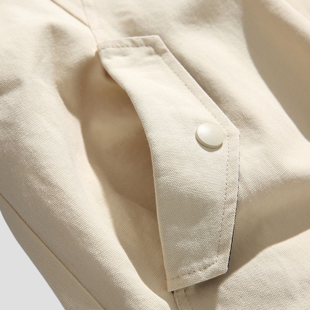 Trendy jacket with unisex loose fit and color block accents