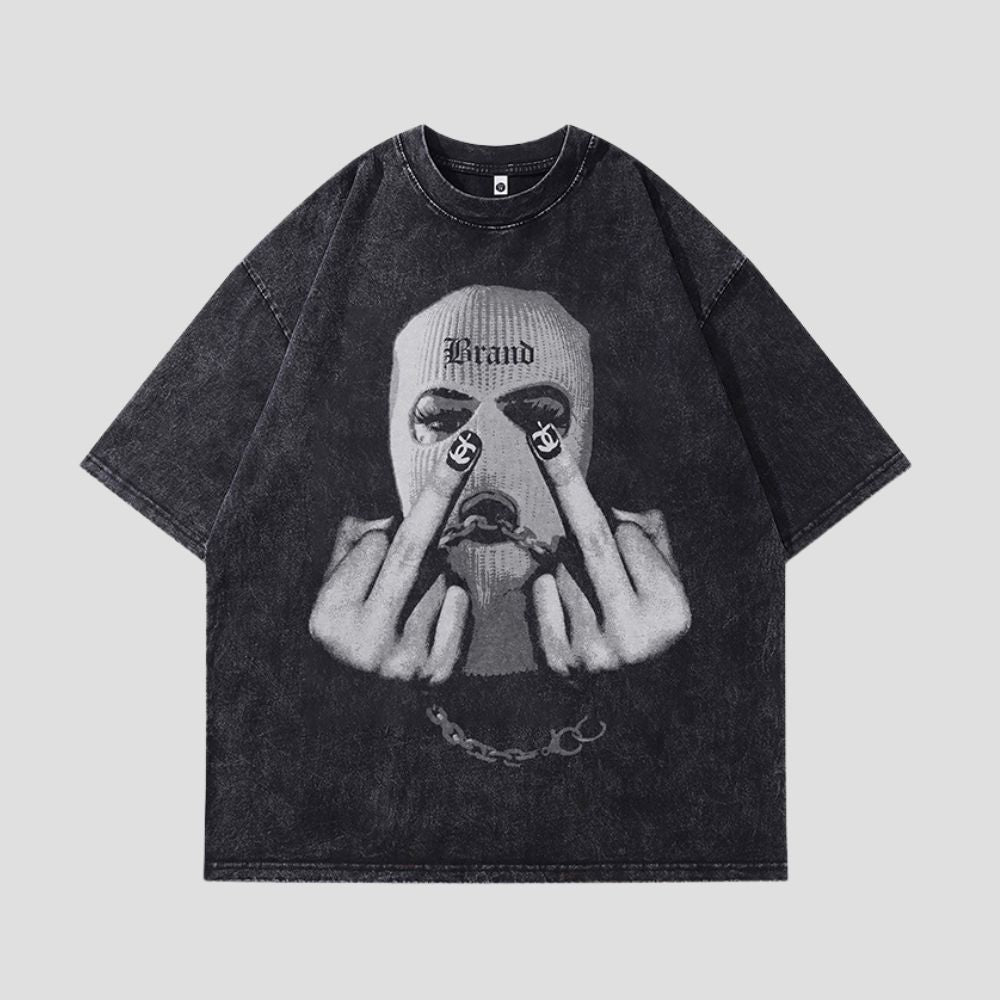 Vintage-Graphic-T-Shirt - Black