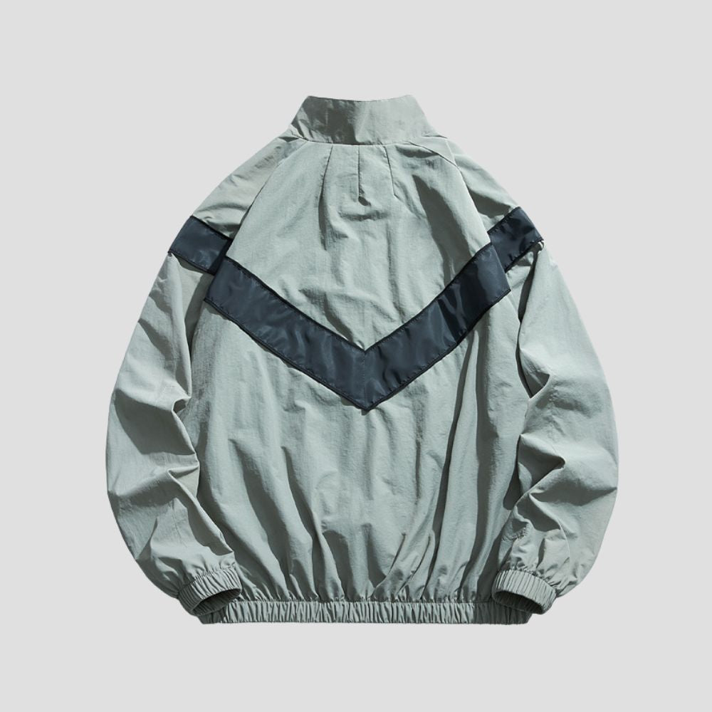 Back view of the Vintage Sports PT Jacket showcasing the sleek and classic design