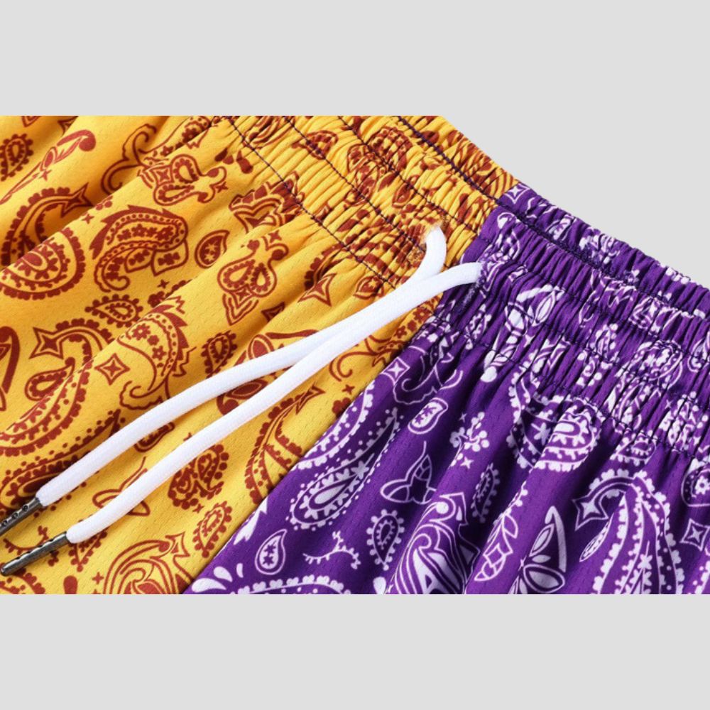 Trendy loose fit shorts with street fashion vibes and athletic style.