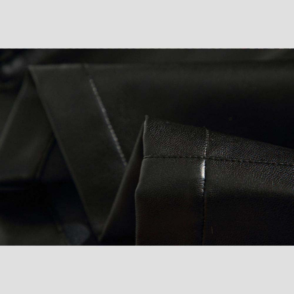 Urban chic leather trousers with multiple pockets