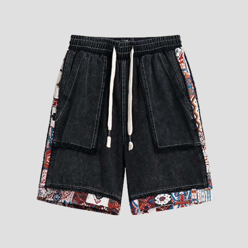 Durable denim material for long-lasting wear.