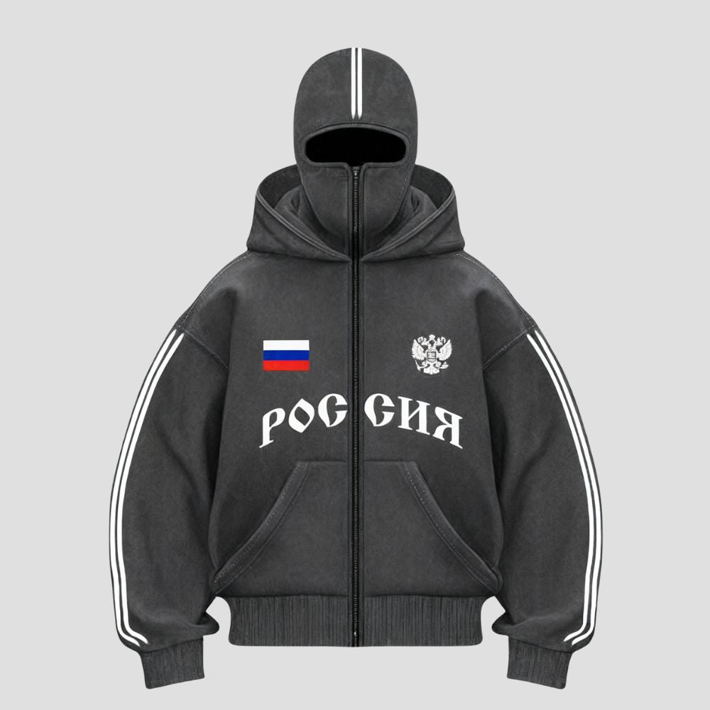 Y2K Double-Hood Letter Print Hoodie