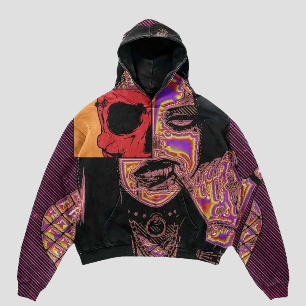 Graphic Print Hooded Sweatshirt