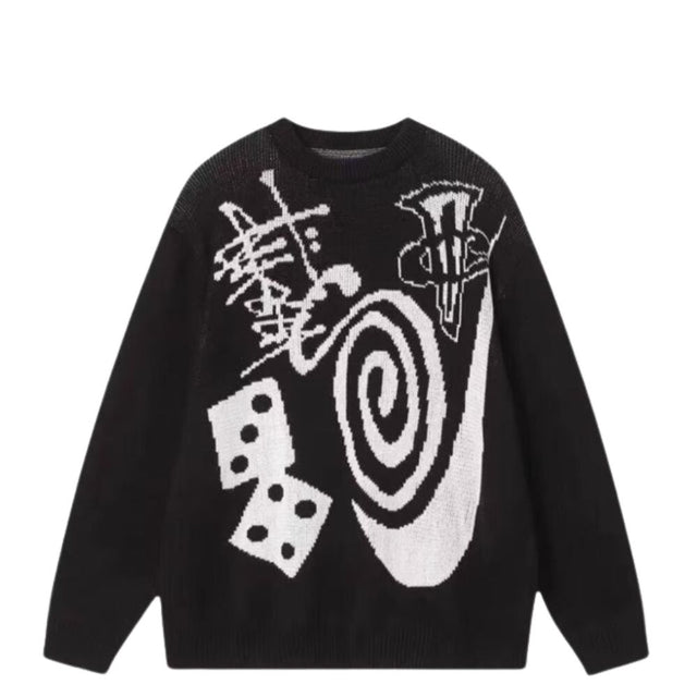 Graffiti Art Knit Sweater