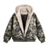 Camouflage Fur Collar Padded Jacket