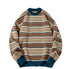 Contrast Stripe Pullover
