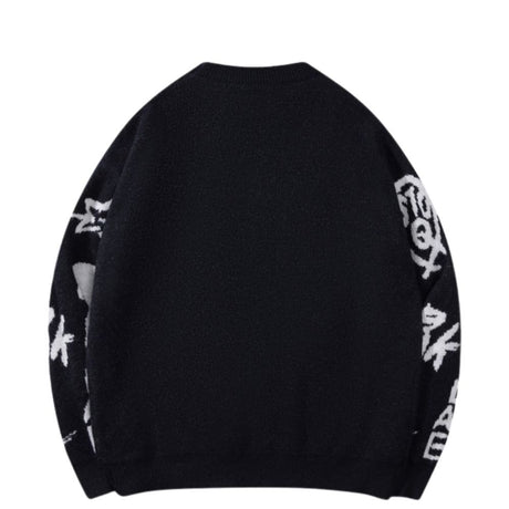 Vintage Skull Jacquard Sweater