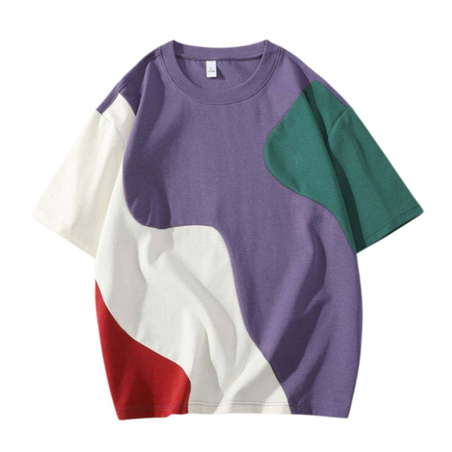 Colorblock  Loose T-Shirt