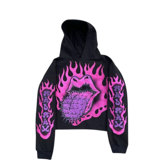 Y2K Gothic Devil Horn Hoodie