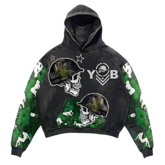 Graphic Print Hooded Sweatshirt