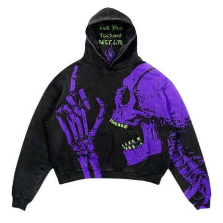 Kapuzenpullover mit Grafikprint