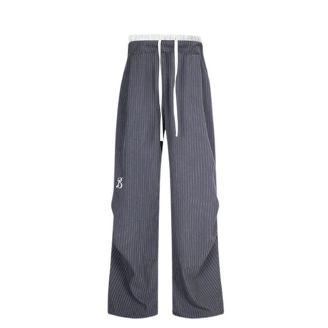 Loose Draped Wide-Leg Pants