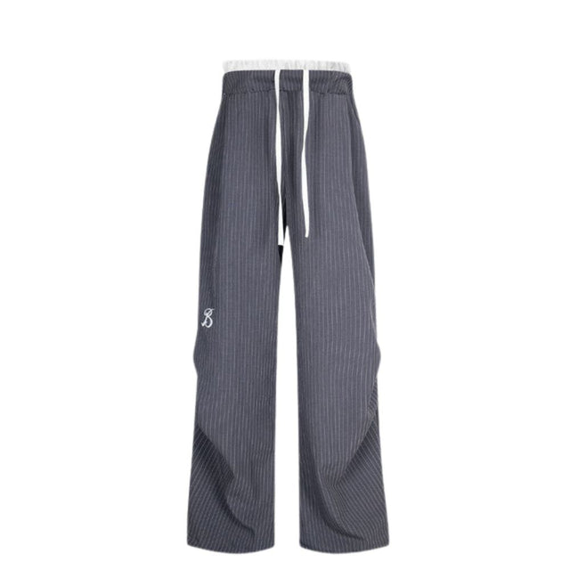 Loose Draped Wide-Leg Pants