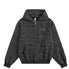 Striped Hooded Zip-Up Hoodie