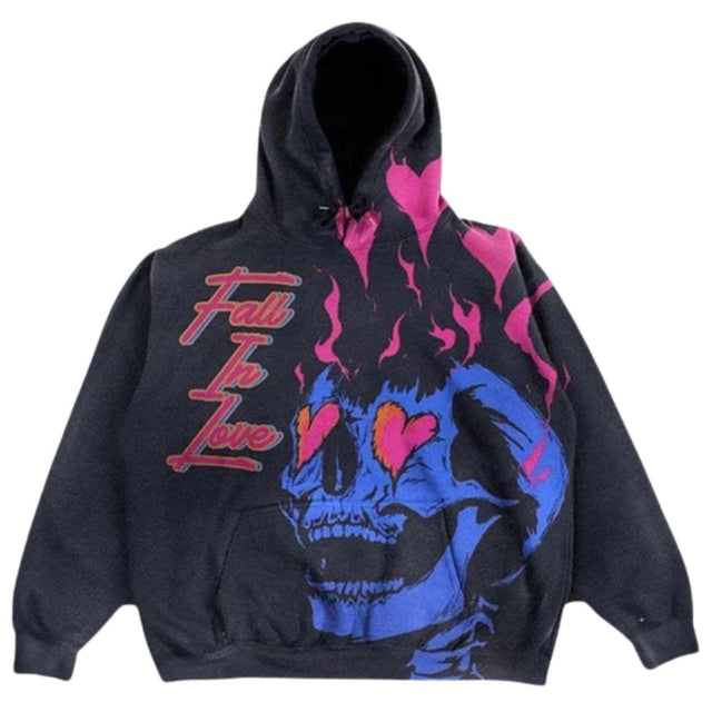 Graphic Print Hooded Sweatshirt