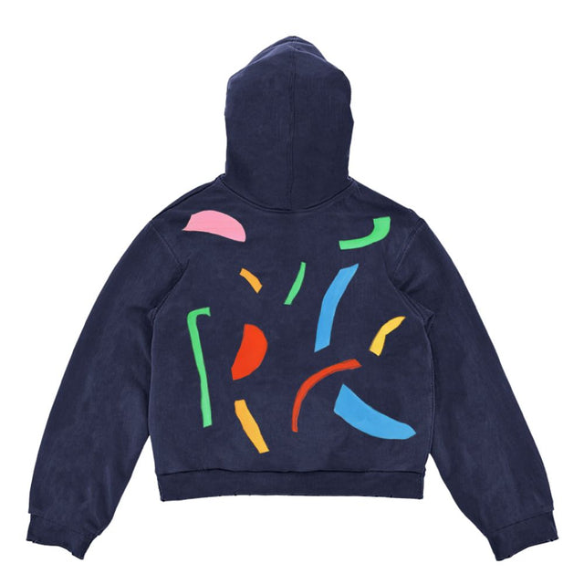 Unisex Cartoon Print Fleece Hoodie