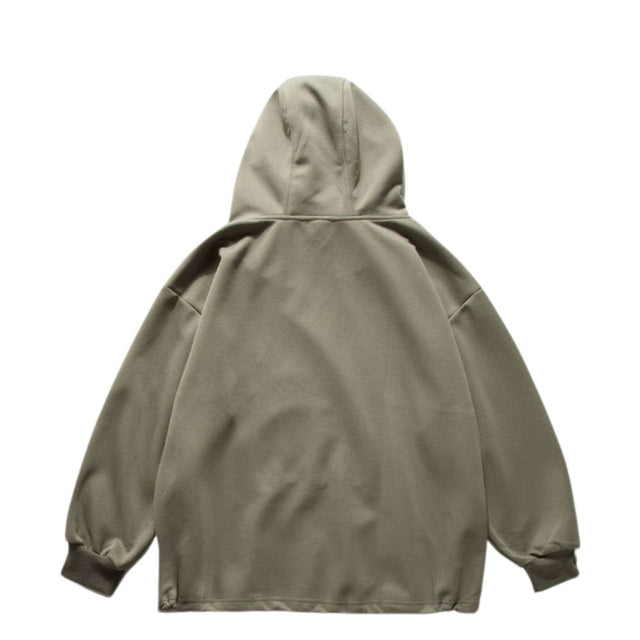 Solid Half-Zip Hoodie