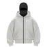 Unique Double-Hood Zipper Hoodie