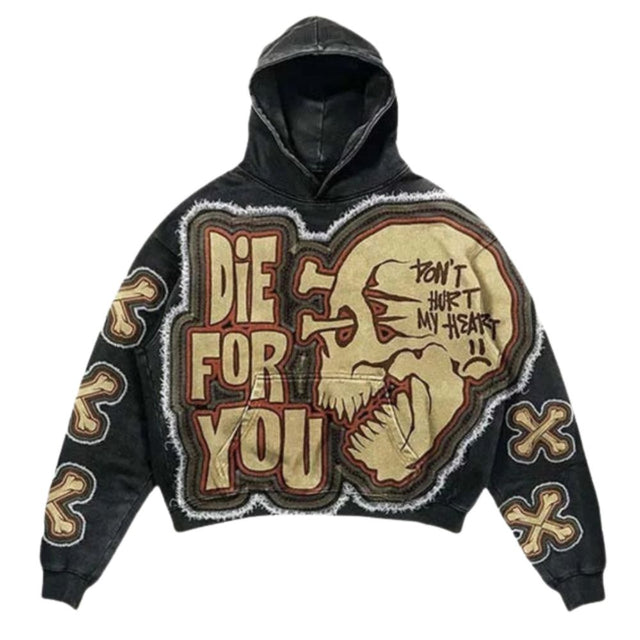 Graphic Print Hooded Sweatshirt