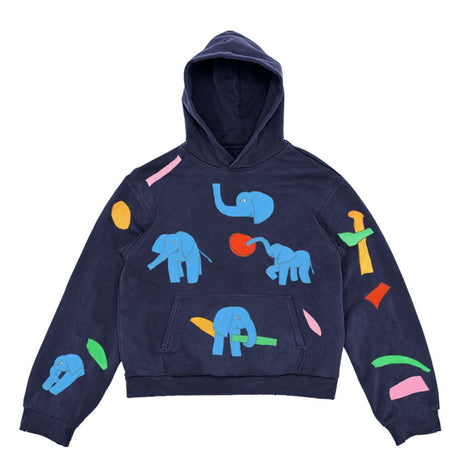 Unisex Cartoon Print Fleece Hoodie