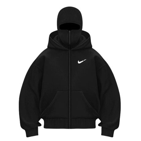 Unique Double-Hood Zipper Hoodie