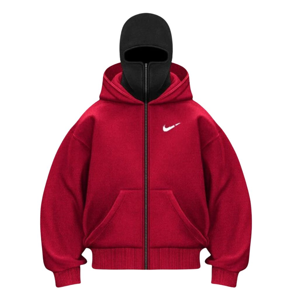 Unique Double-Hood Zipper Hoodie