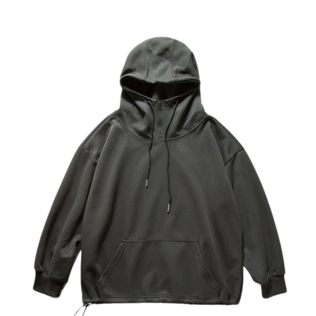Solid Half-Zip Hoodie
